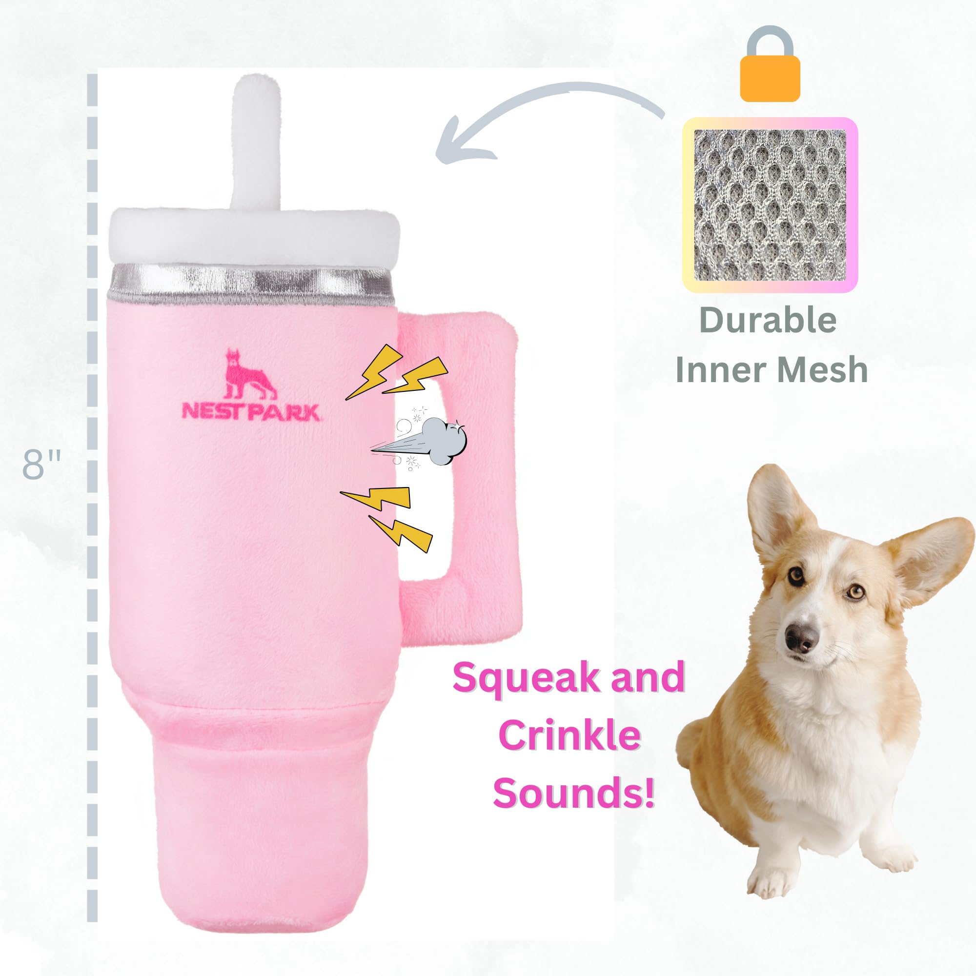 Nestpark Tumbler Cup Funny Dog Toy