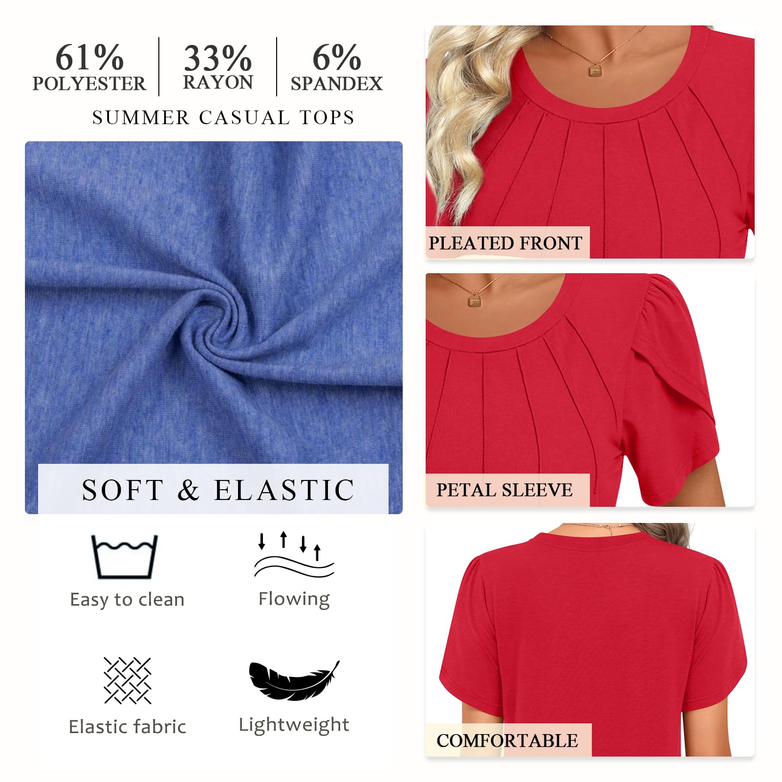 Womens Tops 2026 Summer Casual
