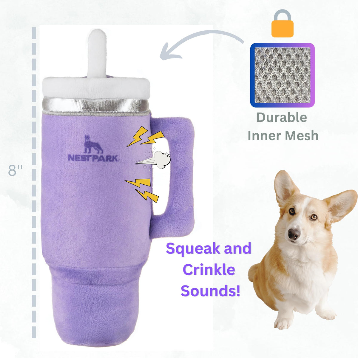 Nestpark Tumbler Cup Funny Dog Toy