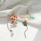 Fan Earrings Asymmetric