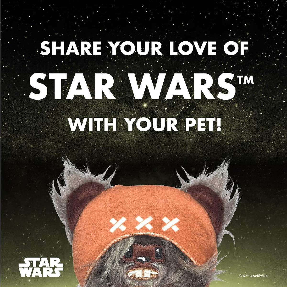 Ewok Plush Rope Frisbee Dog Toy