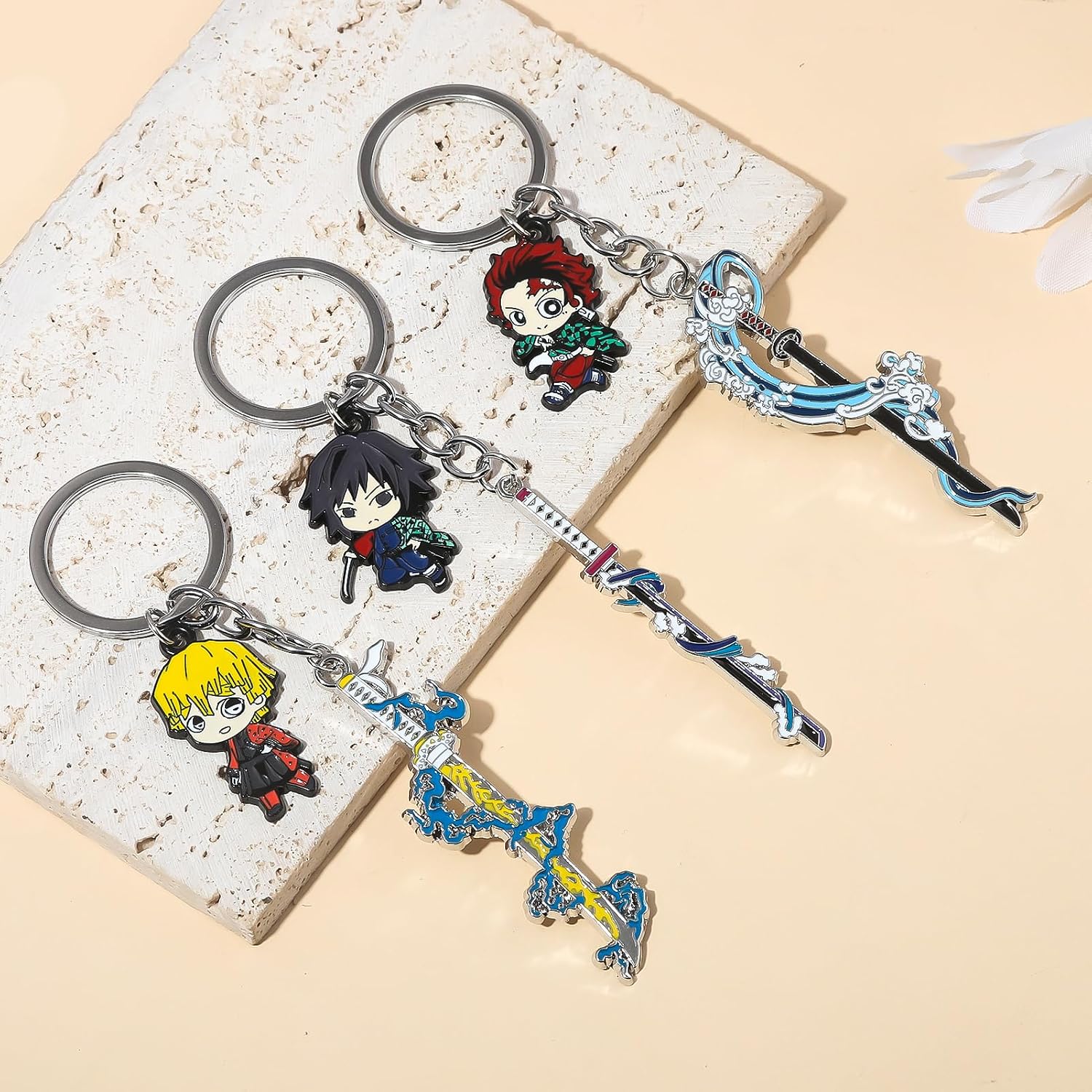 Demon Slayer Figure Swords Keychain