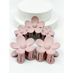 3 pc Set Mini and Medium Flower Hair Claw