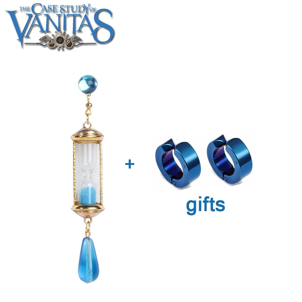 The Case Study of Vanitas Blue Hourglass Drop Earrings