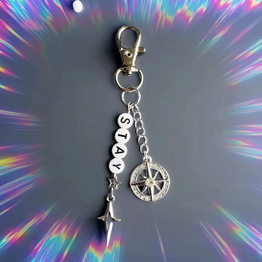 Handmade Stray Children Stay Kpop Beaded Keychain/Keyring | Concert accessories, jewelry, gift ideas, skz phone bag charm