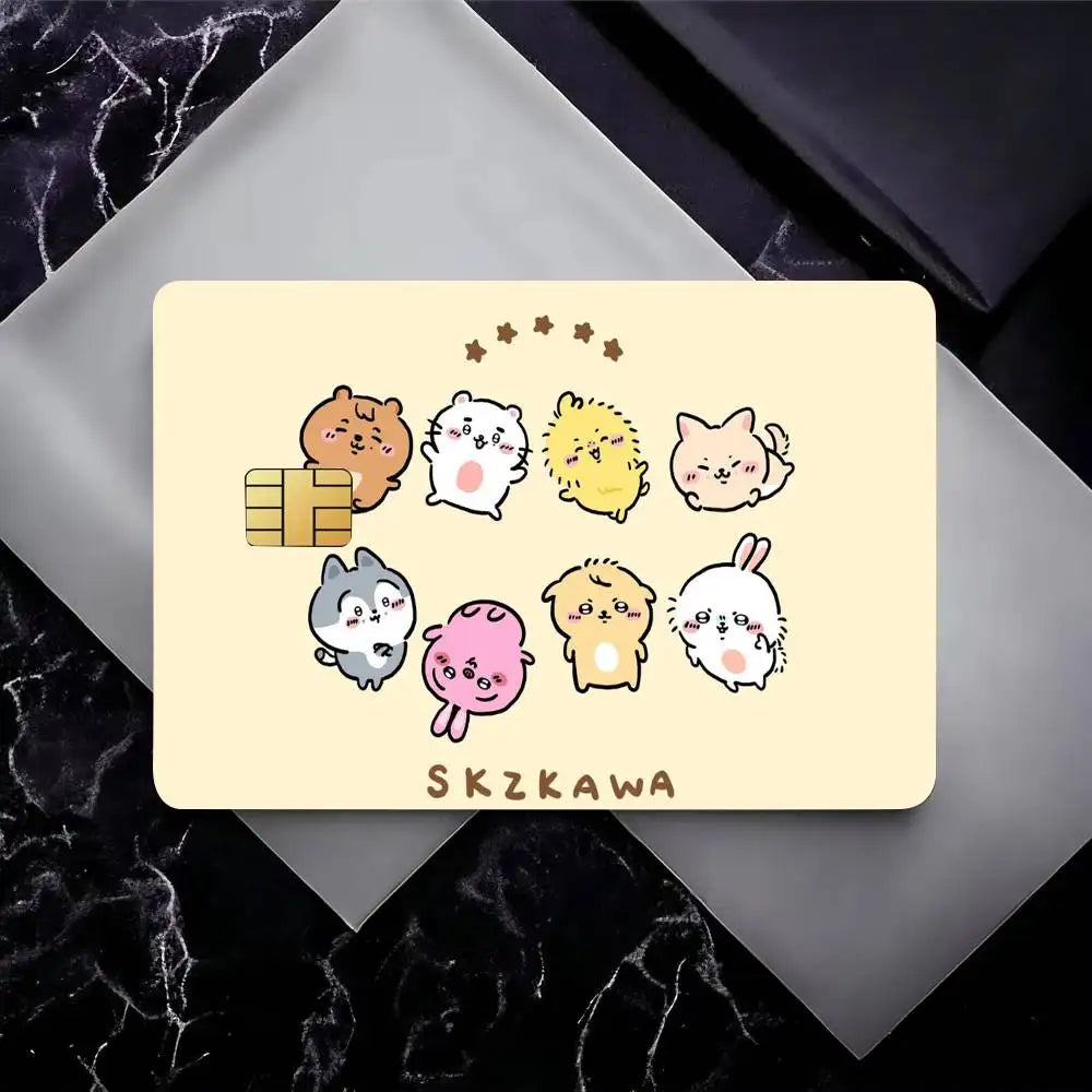 KPOP S-stray Kids Card Stickers Sticker Decal 4pcs PVC Credit Card Skins Removable Self-adhesive Protective Film