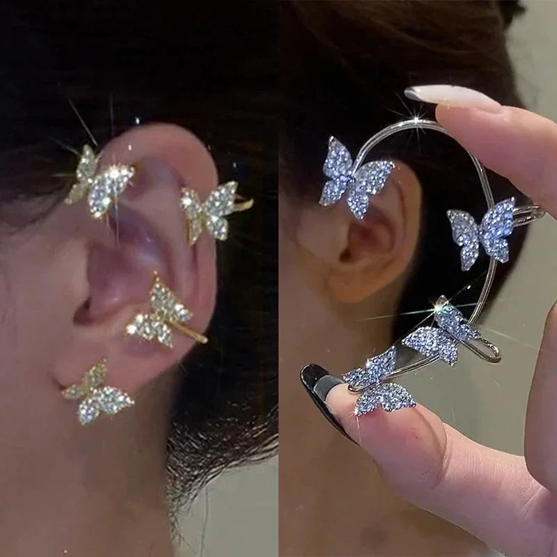 Metal Butterfly Ear Clip