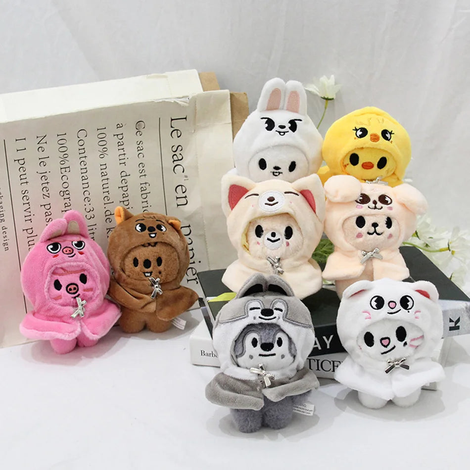 13CM Plush Toy Kawaii  Stray Kids Wolf Plush Cartoon Stuffed Animal Doll Kawaii Companion Toys Giftids
