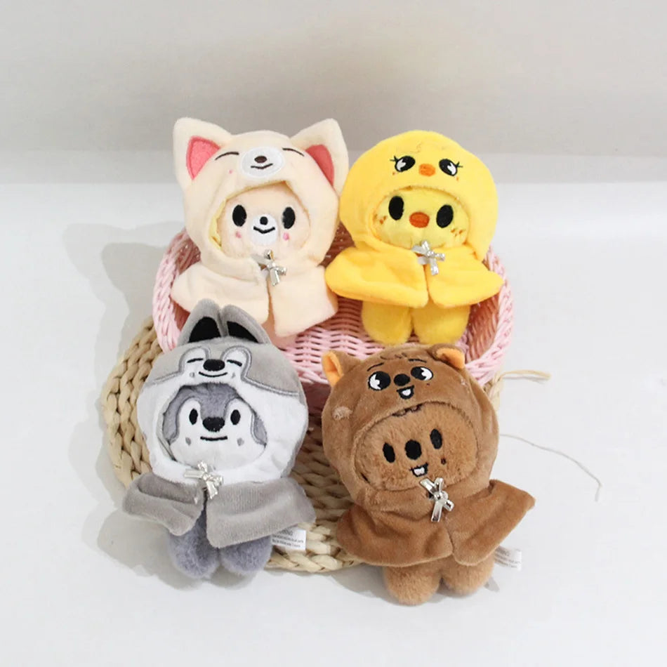 13CM Plush Toy Kawaii  Stray Kids Wolf Plush Cartoon Stuffed Animal Doll Kawaii Companion Toys Giftids