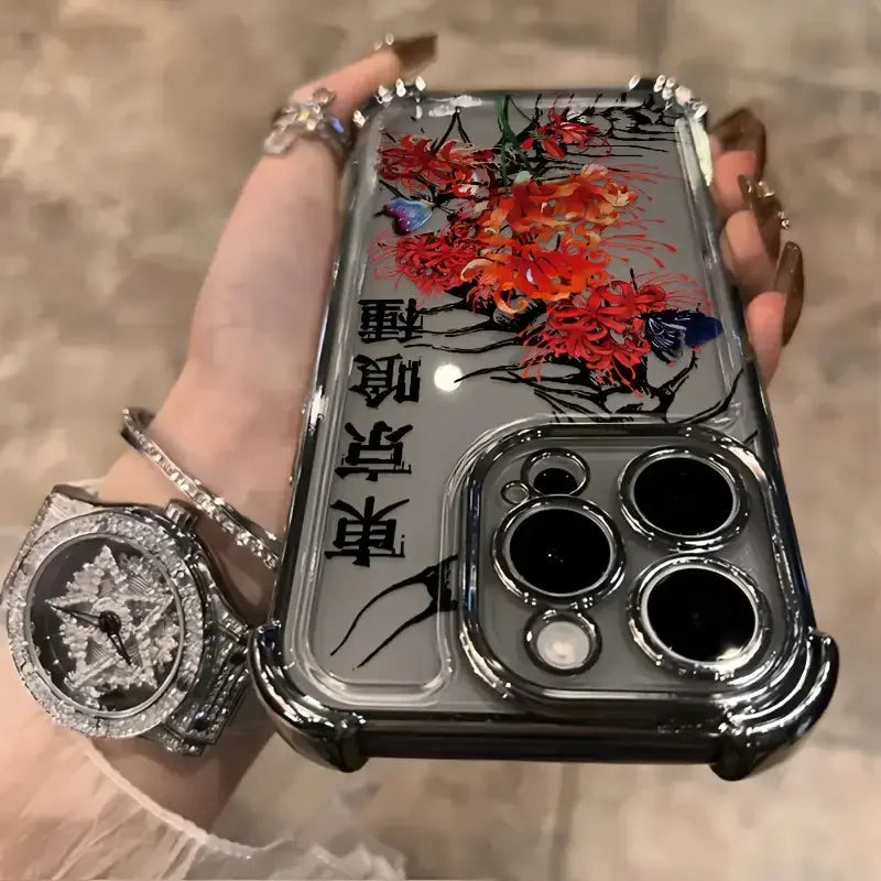 New Japanese design phone case of the anime Tokyo Ghoul trend, compatible with models for iPhone 17, 16, 15, 14, 13, 12, 11