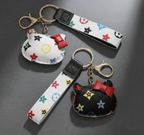 Kitty-Inspired Monogram Wristlet Keychain Charm - Mahalina