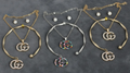 Luxury-Inspired Crystal Jewelry Set – Necklace, Bracelet & Stud Earrings