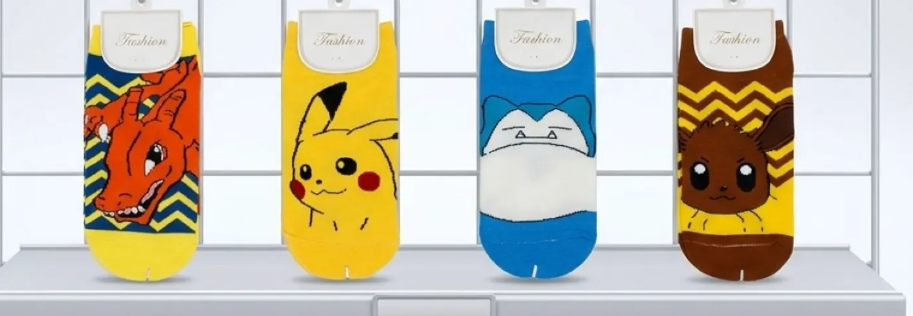 Pokemon Character Crew Socks