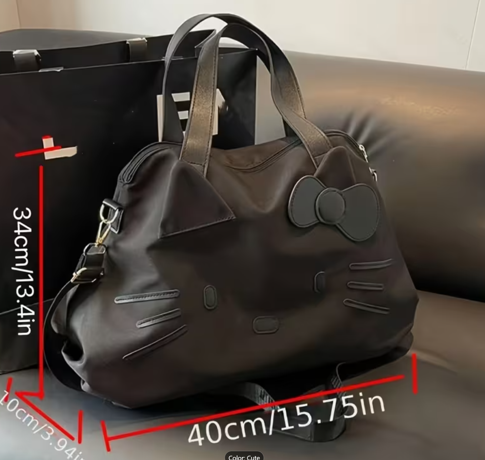 Kitty Bow Shoulder Bag