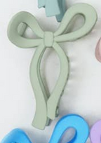 Matte Pastel Tone Bow Shape Hair Claw