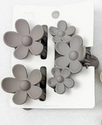 3 pc Set Mini and Medium Flower Hair Claw