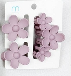 3 pc Set Mini and Medium Flower Hair Claw