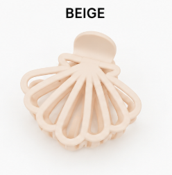 Matte Seashell Hair Claw