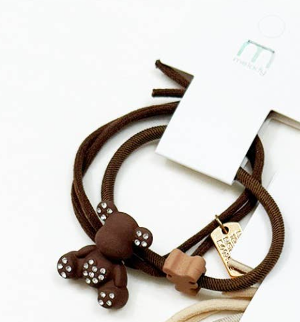 Cute Teddy Bear Hair Tie Set