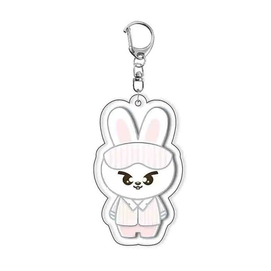 Stray Kids Kpop Idol Anime Cartoon Acrylic Keychain Cute Double Sided Pendant Fan Merchandise Official Licensed Gift For Fans