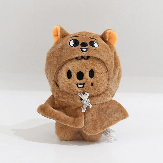 13CM Plush Toy Kawaii  Stray Kids Wolf Plush Cartoon Stuffed Animal Doll Kawaii Companion Toys Giftids