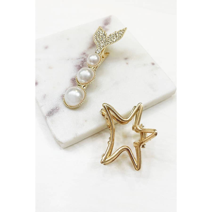 Assorted Design Hair Clip Set