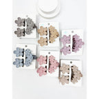 3 pc Set Mini and Medium Flower Hair Claw