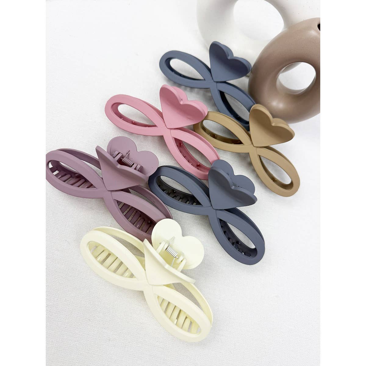 Heart Symbol Matte Hair Claw