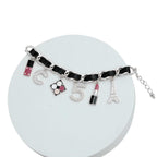Silver and Black Designer Boutique Bracelet