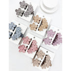 3 pc Set Mini and Medium Flower Hair Claw