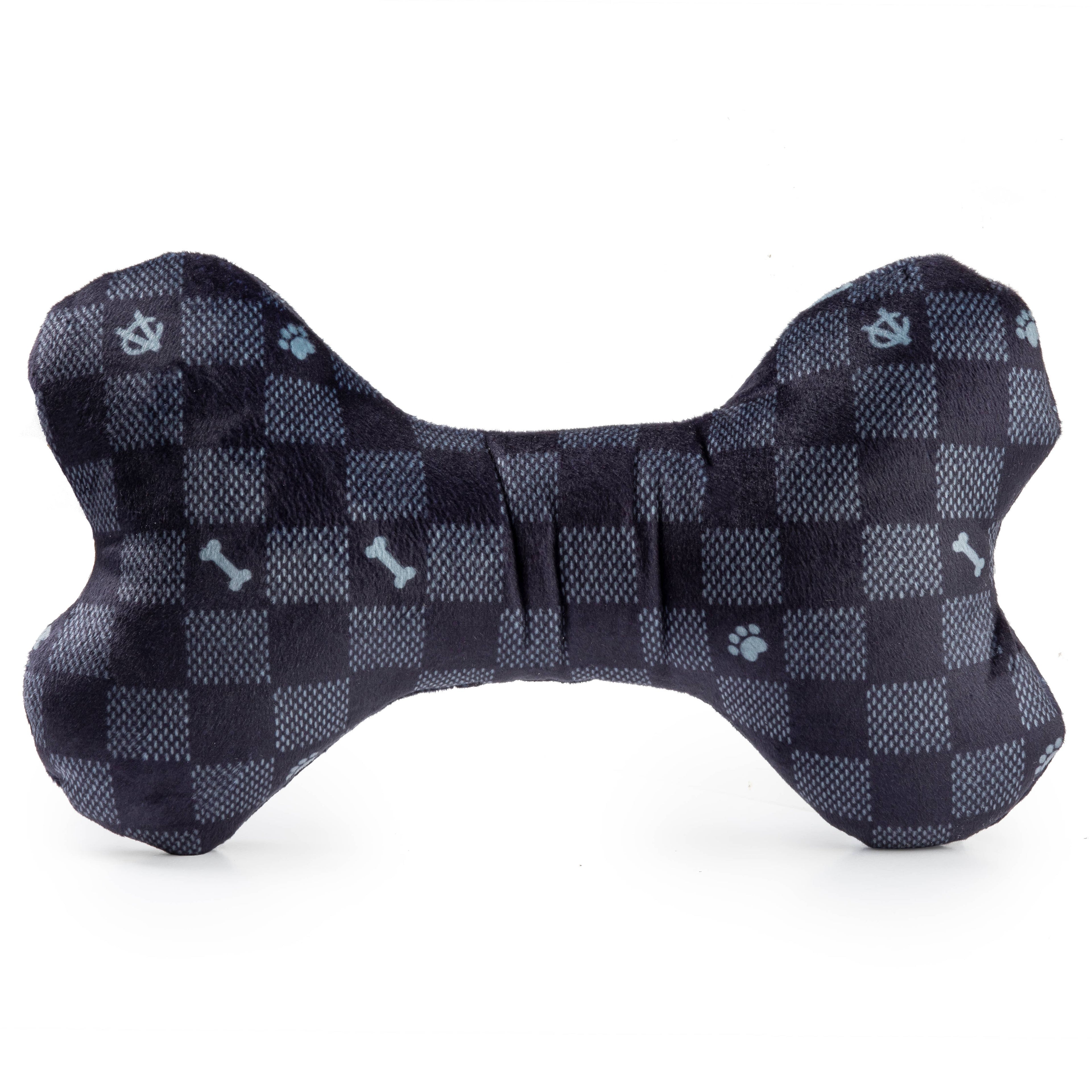 Black Checker Chewy Vuiton Bone