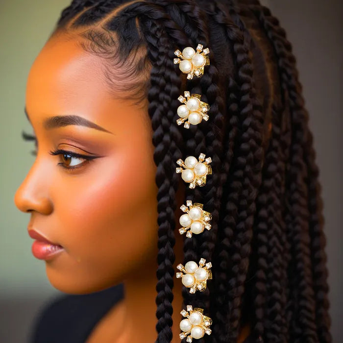 Pearl Cluster Hair Braid Ring