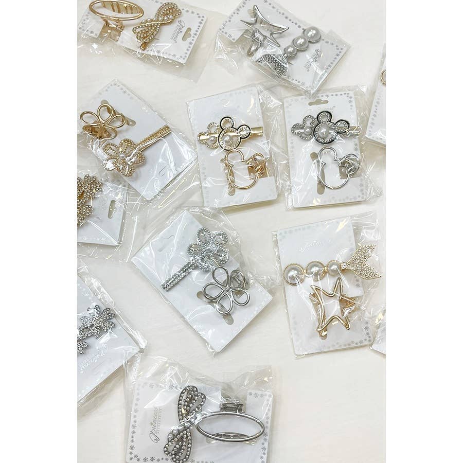 Assorted Design Hair Clip Set