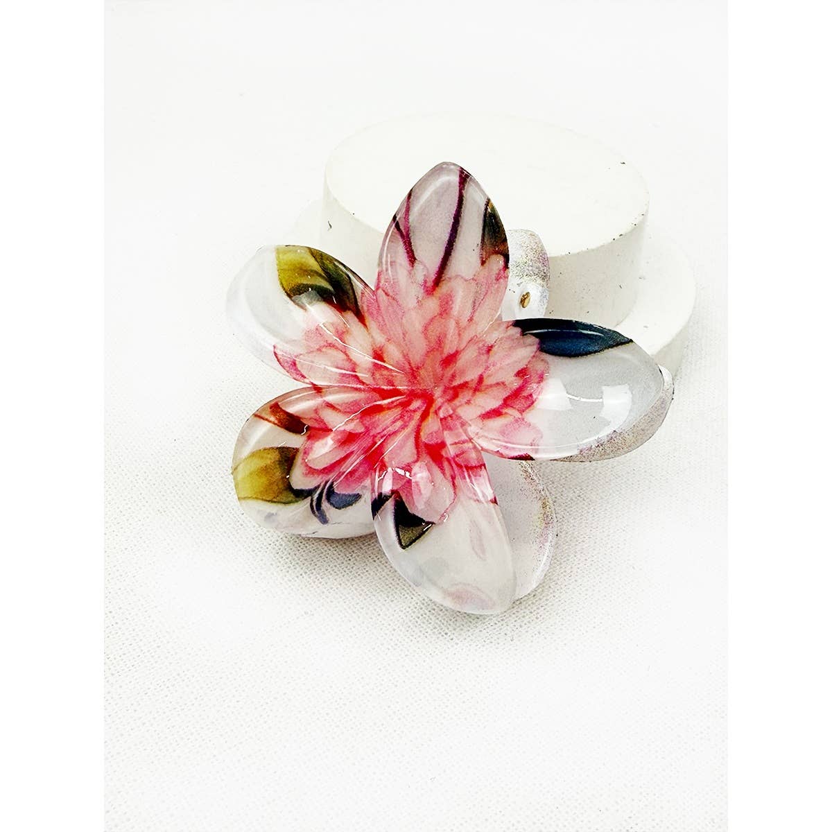 Colorful Floral Hair Claw Clips