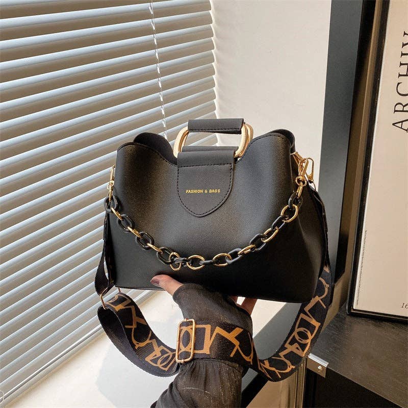 Fashionable Vintage Bucket Bag Casual Shoulder Bag