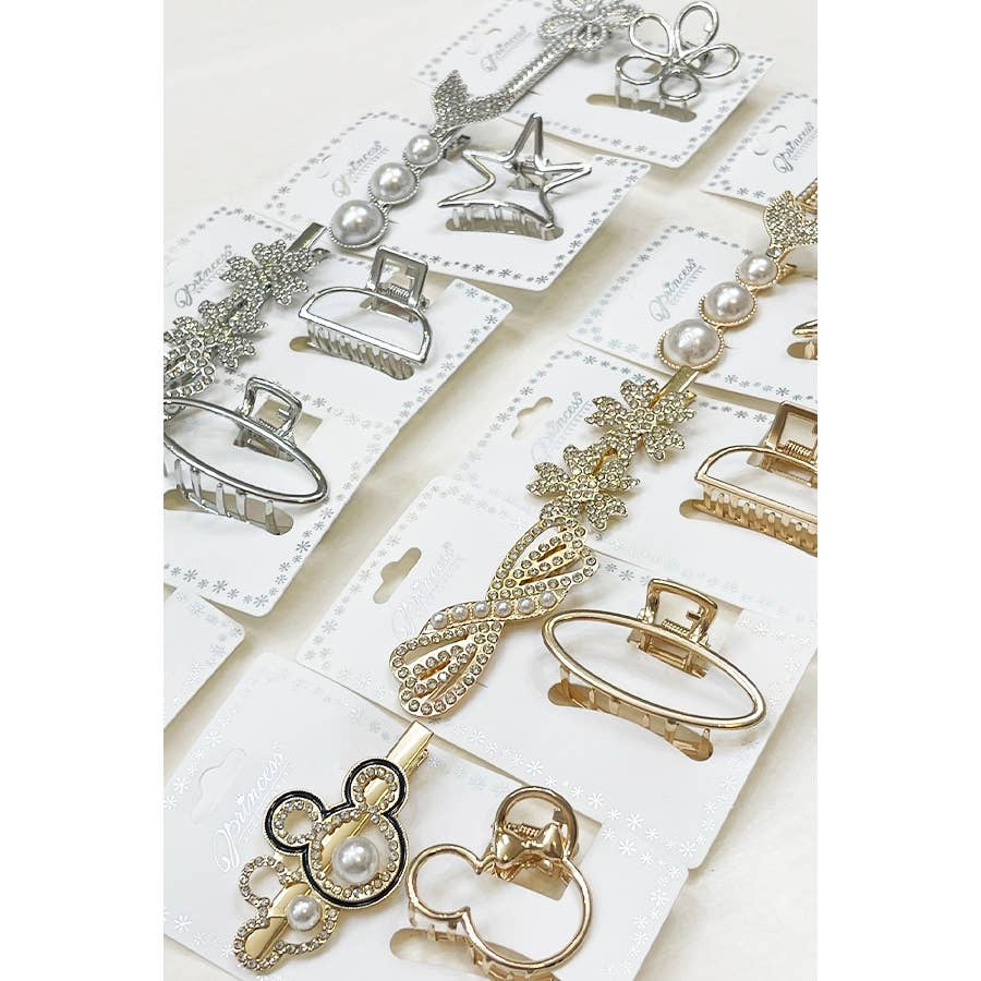 Assorted Design Hair Clip Set