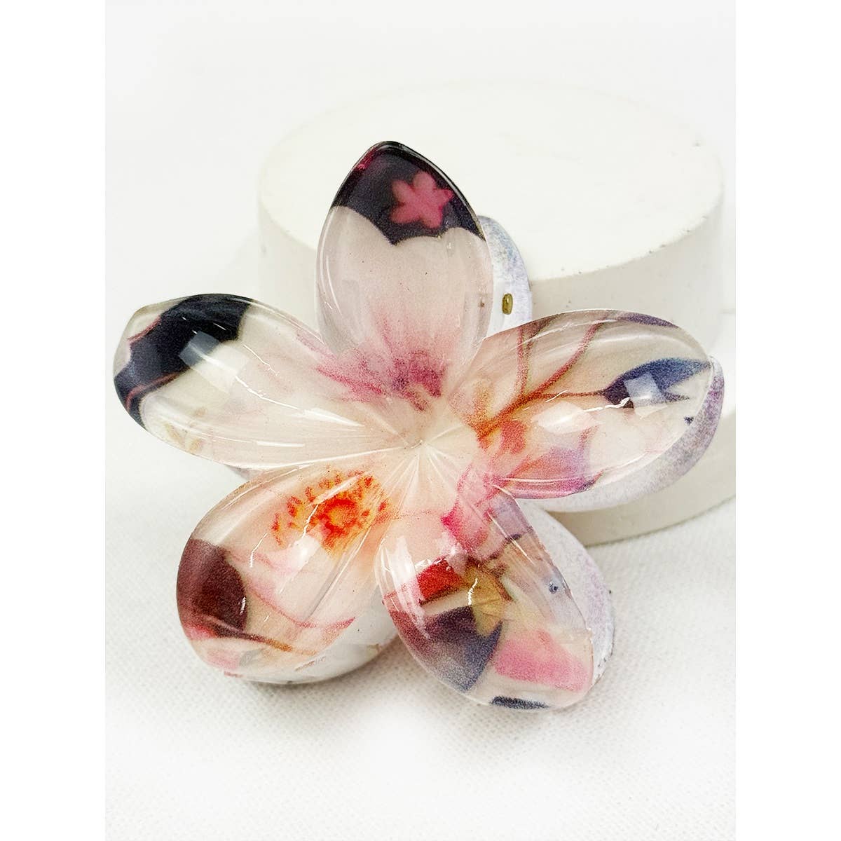 Colorful Floral Hair Claw Clips