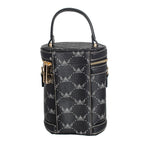 Black Top Handle Barrel Clutch - Mahalina