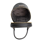 Black Top Handle Barrel Clutch - Mahalina