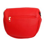 Crossbody Red Love Zipper Saddle Bag for Women - Mahalina