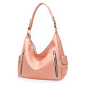 Purse Pink and Gold Stud Hobo Bag for Women - Mahalina