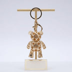 Keychain Rainbow Rhinestone Teddy Bear Bag Clip