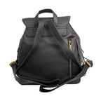 Backpack Black Leather Fringe Bag for Women - Mahalina