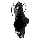 Purse Black Round Fringe Shoulder Bag for Women - Mahalina