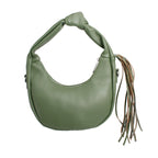 Purse Green Round Fringe Shoulder Bag for Women - Mahalina