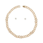 Chain Feminine Flair Iced Gold Butterfly Necklace