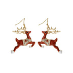 Spread Joy with Reindeer Fish Hook Earrings