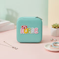 Travel Jewelry Box Turquoise Nurse Patch Square