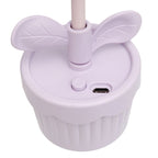 Portable Desk Fan Purple Flower Pot Kuromi